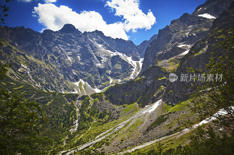 塔特拉山脉的"莫斯基奥科"湖